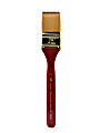 Princeton Series 4050 Heritage Synthetic Sable Watercolor Short-Handle Paint Brush, 1 1/2", Flat Wash Bristle, Sable Hair, Red 1 thumbnail image