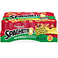 Campbell Spaghettios Canned Pasta With Meatballs, 15.6 Oz, Pack Of 12 Cans