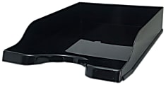 Deflecto Antimicrobial DocuTray Paper Tray, 2-5/8”H x 10-3/16”W x 13-13/16”D, Black 1 thumbnail image