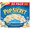 Pop Secret Premium Popcorn, Homestyle, 3 Oz, Pack Of 30 1 thumbnail image