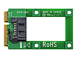 StarTech.com mSATA to SATA HDD / SSD Adapter - Mini SATA to SATA Converter Card - mSATA to SATA 2.5/3.5 Hard Drive Adapter Converter Card (MSAT2SAT3) - Storage controller - 1 Channel - mSATA - SATA 6Gb/s