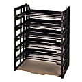 Office Depot® Brand 30% Recycled Ribbed Bottom Stackable Letter Trays, Black, Pack Of 6 1 thumbnail image