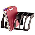 Office Depot® Brand 30% Recycled Super 2-Way Sorter, 6 1/8"H x 13 1/4"W x 8 1/4"D, Black 1 thumbnail image
