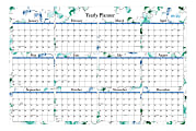 Blue Sky™ Lindley Laminated Monthly Wall Calendar, 36" x 24", January To December 2021, 100030 1 thumbnail image