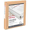 Office Depot® Durable View Binder, 1" Round Rings (175 Sheet Capacity), Peach, 1 Binder 1 thumbnail image