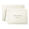 First Base Overtures Embossed Note Cards With Envelopes, 5 1/2" x 4 1/4", 30% Recycled, Ivory, Pack Of 40