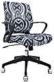 Raynor® Elizabeth Sutton Gramercy Fabric Mid-Back Task Chair, Greyscale Echo/Black/Silver