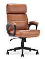 Serta Comfort Series Ergonomic Bonded Leather Mid-Back Executive Office Chair, Cognac 1 thumbnail image