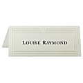 First Base Overtures Embossed Tent Cards, 1 13/16" x 4 1/4", 30% Recycled, Ivory, Pack Of 60 1 thumbnail image