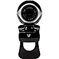 V7 CS0300 Webcam - 0.3 Megapixel - 30 fps - Black, Silver - USB 2.0