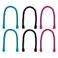 Ativa™ Flexible Silicone Ties, 6", Assorted, Pack Of 6, 27453 1 thumbnail image