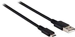 Ativa® USB-A to Micro USB Charging Cable, 3’, Black, 27515 1 thumbnail image