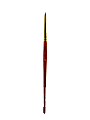 Princeton Series 4050 Heritage Synthetic Sable Watercolor Short-Handle Paint Brush, Size 6, Round Bristle, Sable Hair, Red 1 thumbnail image
