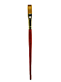 Princeton Series 4050 Heritage Synthetic Sable Watercolor Short-Handle Paint Brush, 1/2", Stroke Bristle, Sable Hair, Red 1 thumbnail image