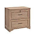 Sauder® Rollingwood 31-1/2"W x 20"D Lateral 2-Drawer Locking File Cabinet, Brushed Oak