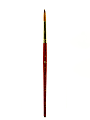 Princeton Series 4050 Heritage Synthetic Sable Watercolor Short-Handle Paint Brush, Size 8, Round Bristle, Sable Hair, Red 1 thumbnail image