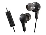 JVC HA-FR6 Gumy PLUS - Earphones with mic - in-ear - wired - noise isolating - olive black