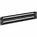 Tripp Lite by Eaton 48-Port Cat6 Cat5 Patch Panel Rackmount 110 Punch Down RJ45 Ethernet 1URM 568B - 2U, 19" Rack Width 1 thumbnail image