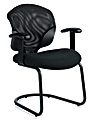 Global® Tye Low-Back Chair, 35"H x 25"W x 26"D, Ebony/Black
