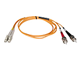 Tripp Lite 1M Duplex Multimode 62.5/125 Fiber Optic Patch Cable LC/ST 3' 3ft 1 Meter - LC Male - ST Male - 3.28ft