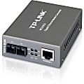 TP-LINK MC210CS Gigabit Media Ethernet Converter, 1000Mbps RJ45 to 1000M single-mode SC fiber, up to 15Km/9miles, chassis mountable - 1 x Network (RJ-45) - 1000Base-T, 1000Base-FX - External"