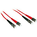 C2G-1m ST-ST 62.5/125 OM1 Duplex Multimode PVC Fiber Optic Cable - Red - Fiber Optic for Network Device - ST Male - ST Male - 62.5/125 - Duplex Multimode - OM1 - 1m - Red