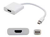AddOn 8in Mini-DisplayPort Male to HDMI Female White Adapter Cable - 100% compatible and guaranteed to work
