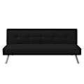 Lifestyle Solutions Serta Condor Convertible Sofa, Black 1 thumbnail image