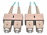 Eaton Tripp Lite Series 10Gb Duplex Multimode 50/125 OM3 LSZH Fiber Patch Cable (SC/SC) - Aqua, 3M (10 ft.) - N80603M 1 thumbnail image