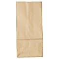 General Paper Grocery Bags, #5, 10 15/16"H x 5 1/4"W x 3 7/16"D, Kraft, Pack Of 500 Bags