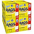 Scott Rags In A Box™ - 13" Length x 10" Width - Soft, Strong, Lint-free, Absorbent - White - 200/Box - 8 / Carton 1 thumbnail image