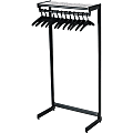 Quartet One-Shelf Garment Rack, 61 1/2" x 36", Black 1 thumbnail image