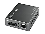 TP-Link MC110CS - Fiber media converter - 100Mb LAN - 10Base-T, 100Base-FX, 100Base-TX - RJ-45 / SC single-mode - up to 12.4 miles - 1310 nm 1 thumbnail image