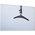 Quartet Double-Post Panel Garment Hook, 2 Hooks, 6 7/8", Black 1 thumbnail image