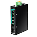 TRENDnet 6-Port Hardened Industrial Gigabit Poe+ Layer 2 Managed DIN-Rail Switch, 4x Gigabit PoE+ 802.3at Ports 1 thumbnail image