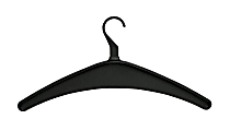 Quartet® Garment Hangers, Black, Pack Of 12
