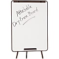 Quartet® Attachable Non-Magnetic Dry-Erase Whiteboard For Steel Tripod Display Easel, 29" x 40", Steel Frame With Silver Finish