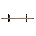 Eurostyle Catalina Floating Shelf, 1”H x 35”W x 10”D, Walnut