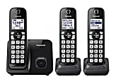 Panasonic® Cordless Telephone Handsets, KX-TGD613B, Pack Of 3 Handsets