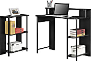 Altra Wood Computer Desk And Bookcase Set, Black