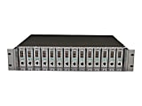 TP-Link TL-MC1400 - Modular expansion base - 2U - rack-mountable - for P/N: TL-SG3210XHP-M2 V2.6, TL-SG3452XP V1 1 thumbnail image