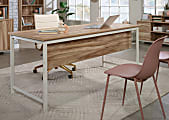 Sauder® Bergen Circle Modesty Panel For 72" Desks, 12-7/8"H x 65-1/8"W x 4-1/4"D, Kiln Acacia