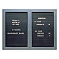 Quartet® Enclosed Magnetic Letter Board, 48" x 36", Metal Frame With Black Finish 1 thumbnail image