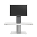WorkPro® Perform Desk Riser By Humanscale, Single Monitor, 30"W x 29-3/16 "D, White