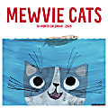 2024 Willow Creek Press Art & Design Monthly Wall Calendar, 12" x 12", Mewwie Cats, January To December