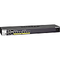Netgear M4200-10MG-PoE+ (GSM4210P) Layer 3 Switch - 8 Ports - Manageable - Gigabit Ethernet, 10 Gigabit Ethernet - 10GBase-T, 1000Base-T, 10GBase-X - 3 Layer Supported - Modular - Optical Fiber, Twisted Pair - Rack-mountable, Wall Mountable, Pole Mount
