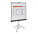 Quartet® Portable Tripod Projection Screen, 50" x 50", Black/Matte White 1 thumbnail image