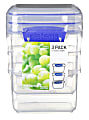 Sistema® Food Storage Containers, 400 mL, Clear/Blue, Pack Of 3