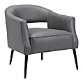 Zuo Modern Berkeley Plywood And Steel Accent Chair, Vintage Gray