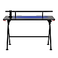 Highmore Raid 30"W 2-Tier Fixed LED Gaming Computer Desk, Black 1 thumbnail image